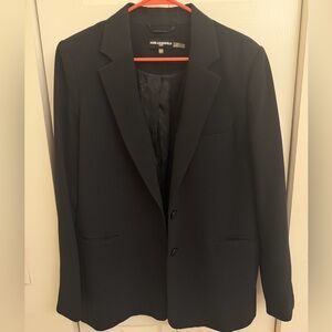 Karl Lagerfeld Black Single-Breasted Blazer